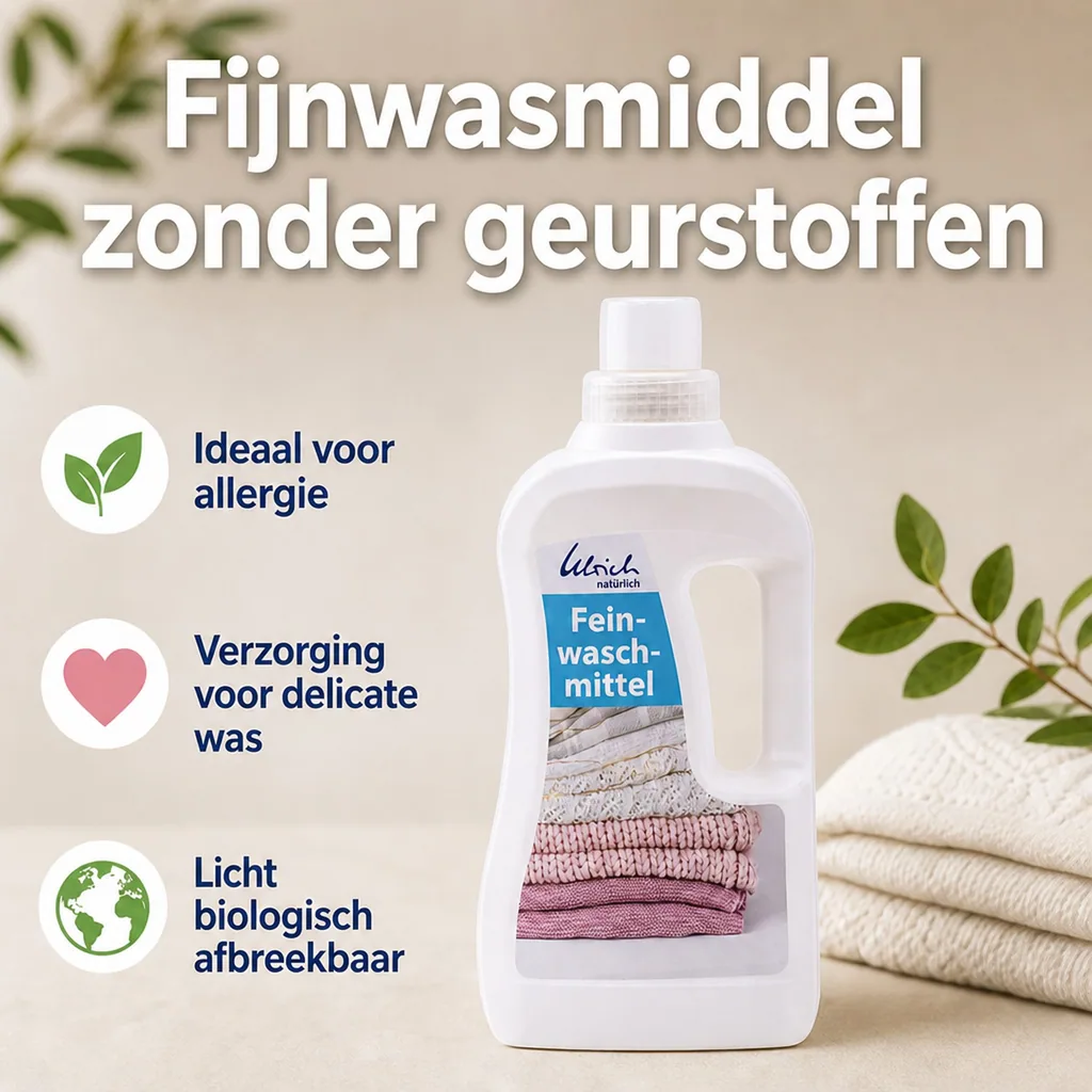 Fijnwasmiddel 1 Liter, Natuurlijk wasmiddel, Vegan wasmiddel