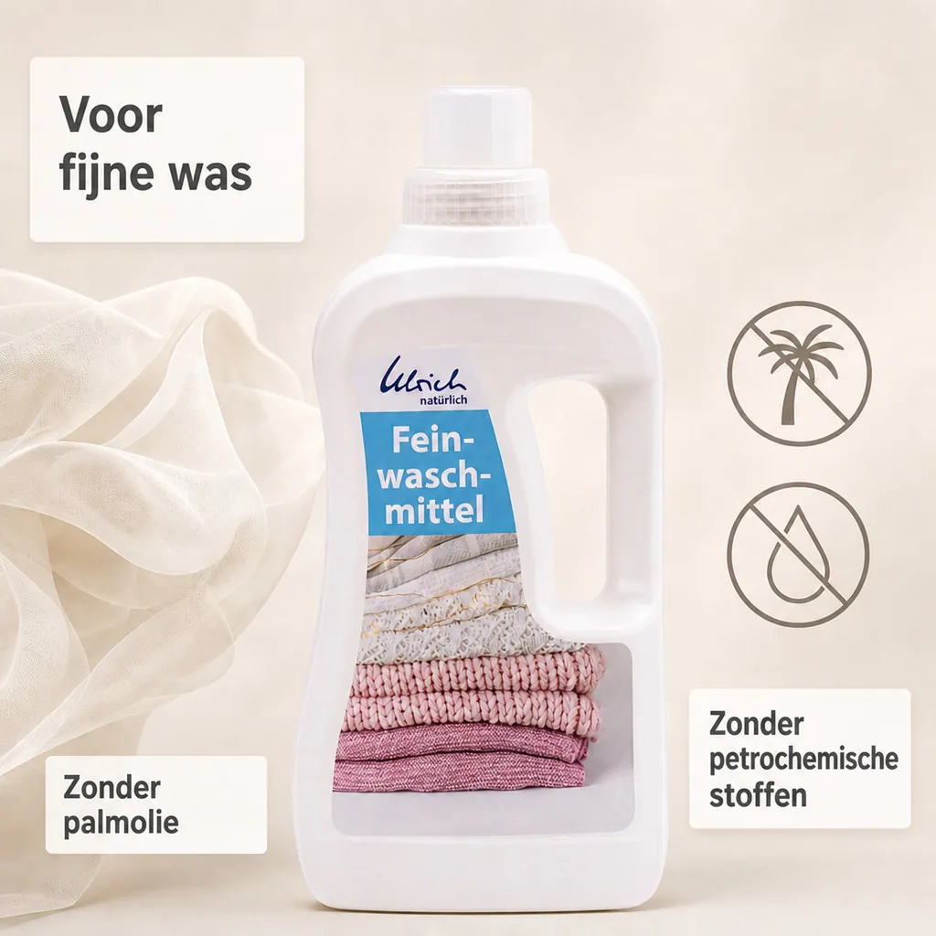Fijnwasmiddel 1 Liter, Natuurlijk wasmiddel, Vegan wasmiddel