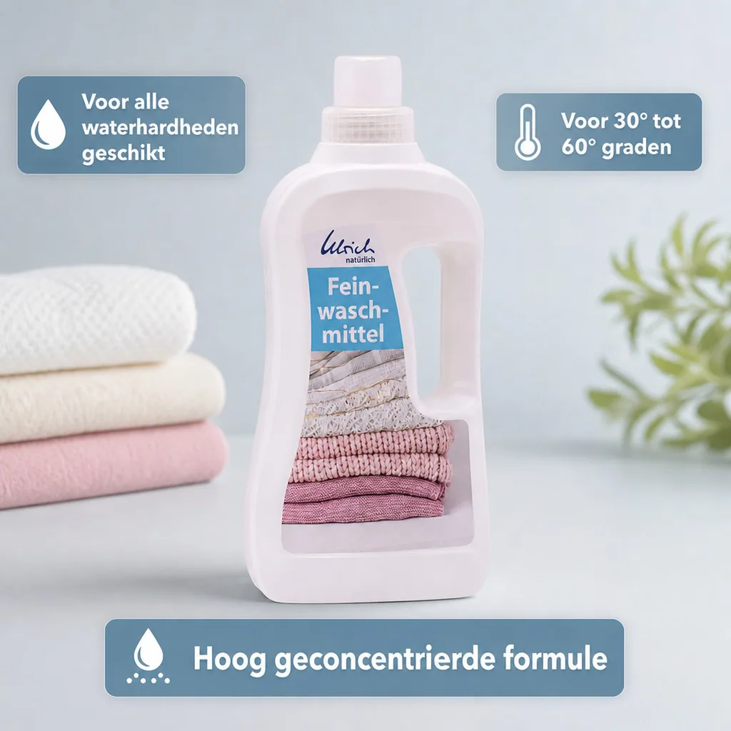 Fijnwasmiddel 1 Liter, Natuurlijk wasmiddel, Vegan wasmiddel