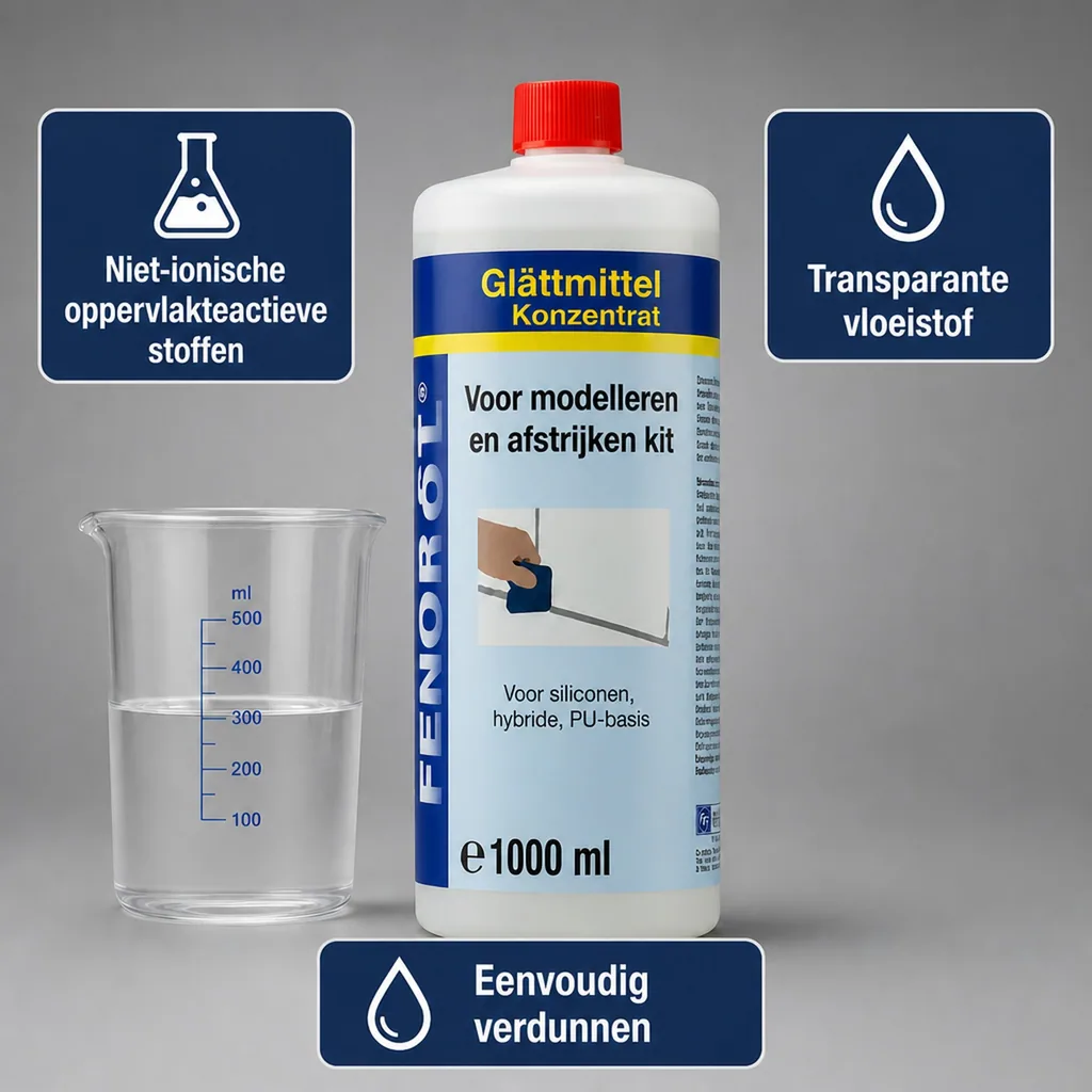 Dichtingsmiddel gladmakend, 1000 ml concentraat, modeleren dichtingsmiddel