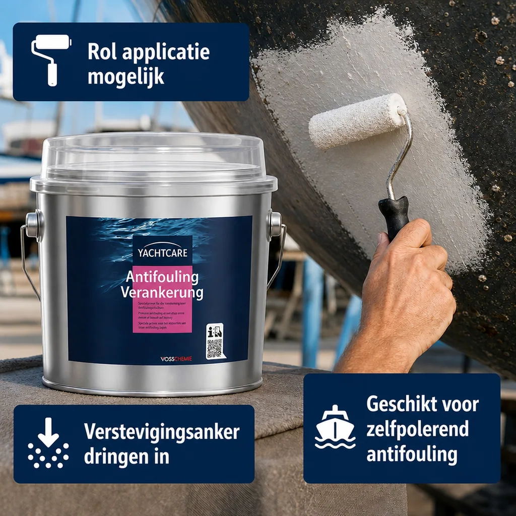 Antifouling boot 2,25 liter, antifouling verf, wit, onderwater verf boot