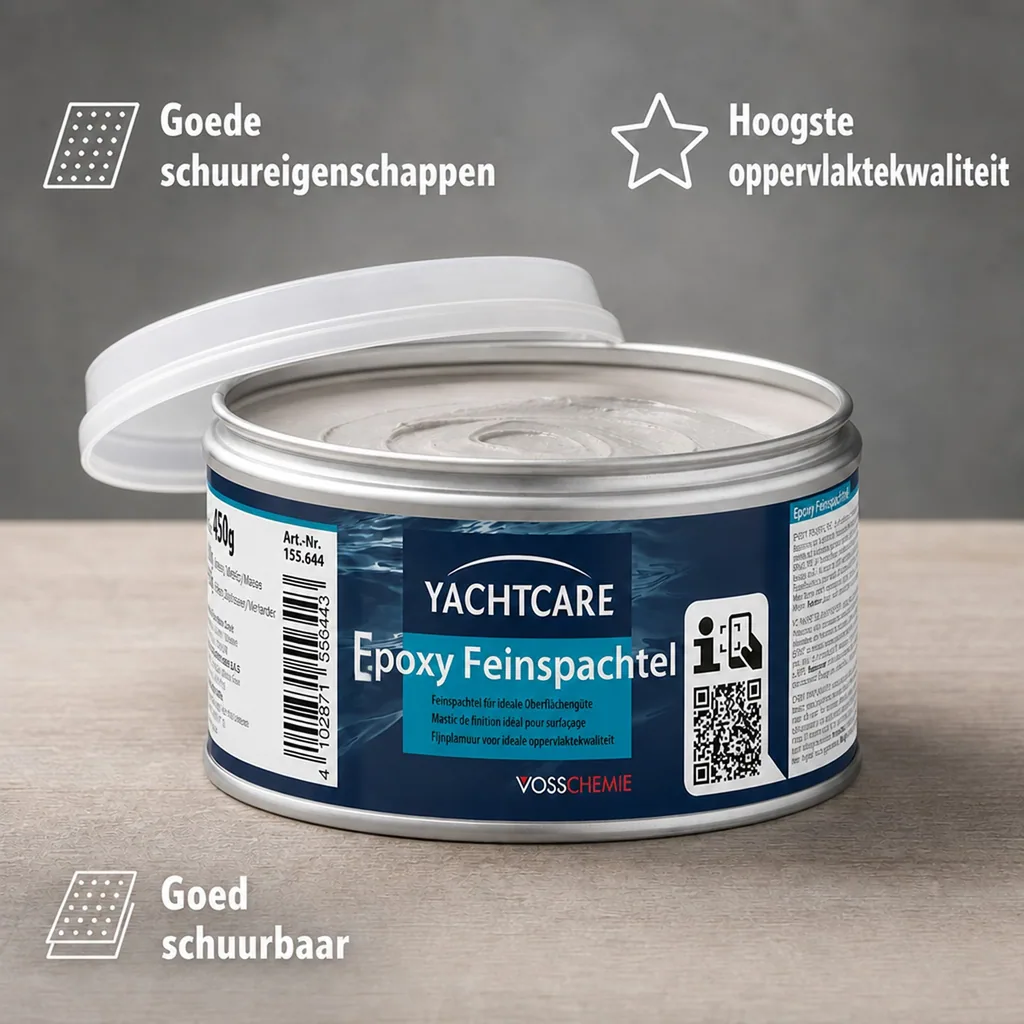 Epoxy plamuur, Fijne plamuur, boot reparatie, 450 g