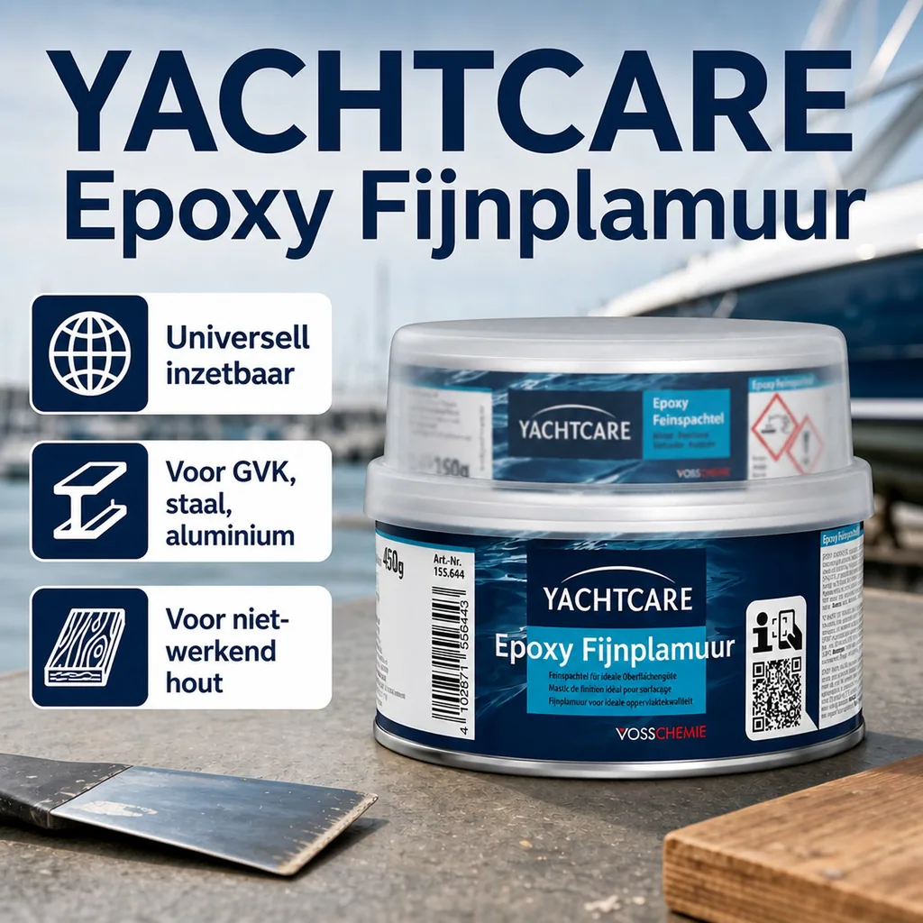 Epoxy plamuur, Fijne plamuur, boot reparatie, 450 g