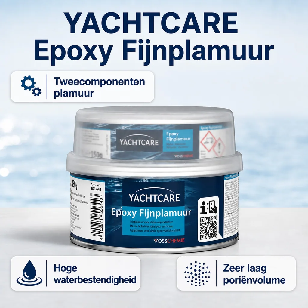 Epoxy plamuur, Fijne plamuur, boot reparatie, 450 g