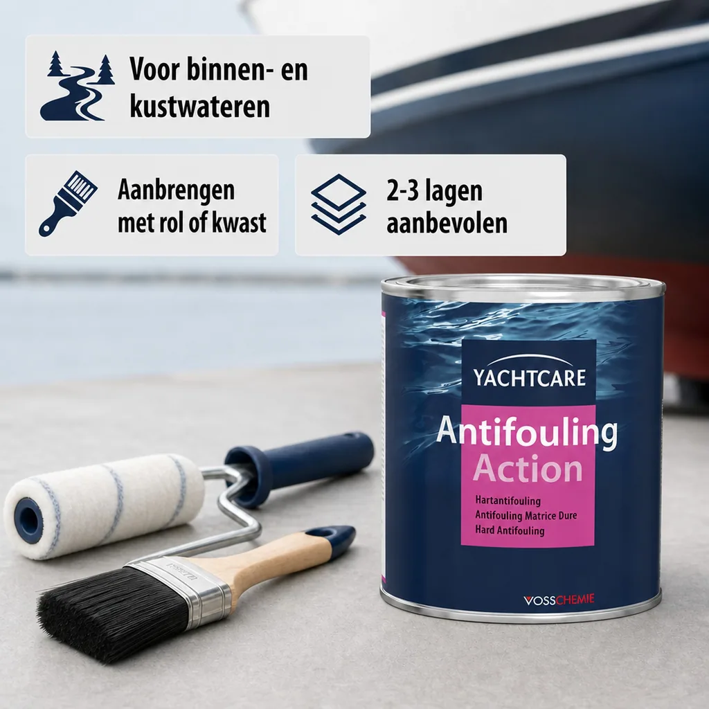 Antifouling 750ml, Harde antifouling, rode onderwaterverf boot