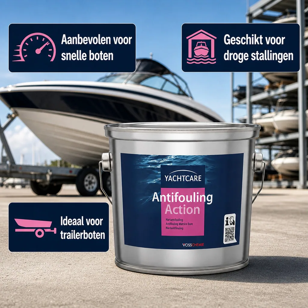 Antifouling 2,5 Liter, harde antifouling, grijs-wit