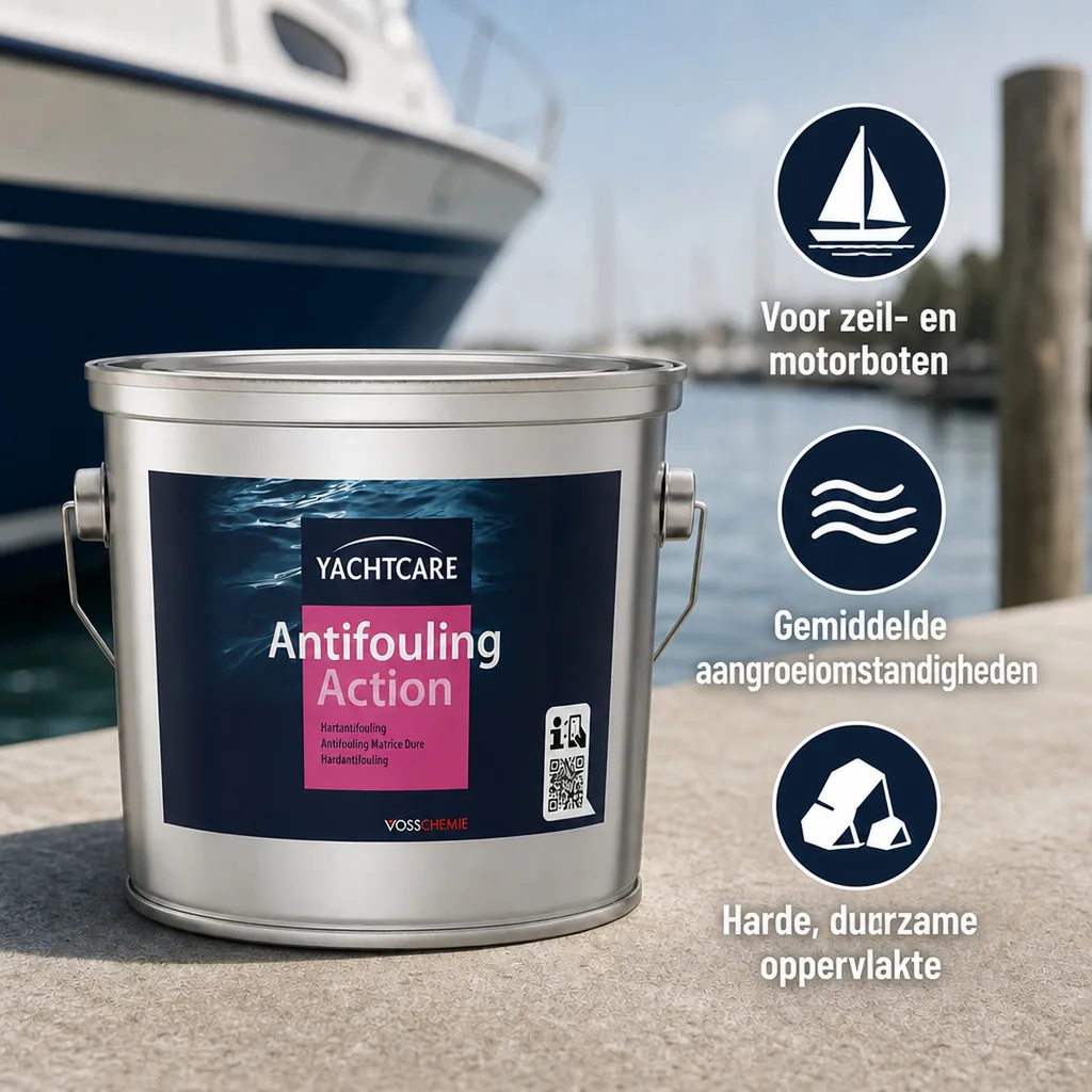 Antifouling 2,5 Liter, harde antifouling, grijs-wit