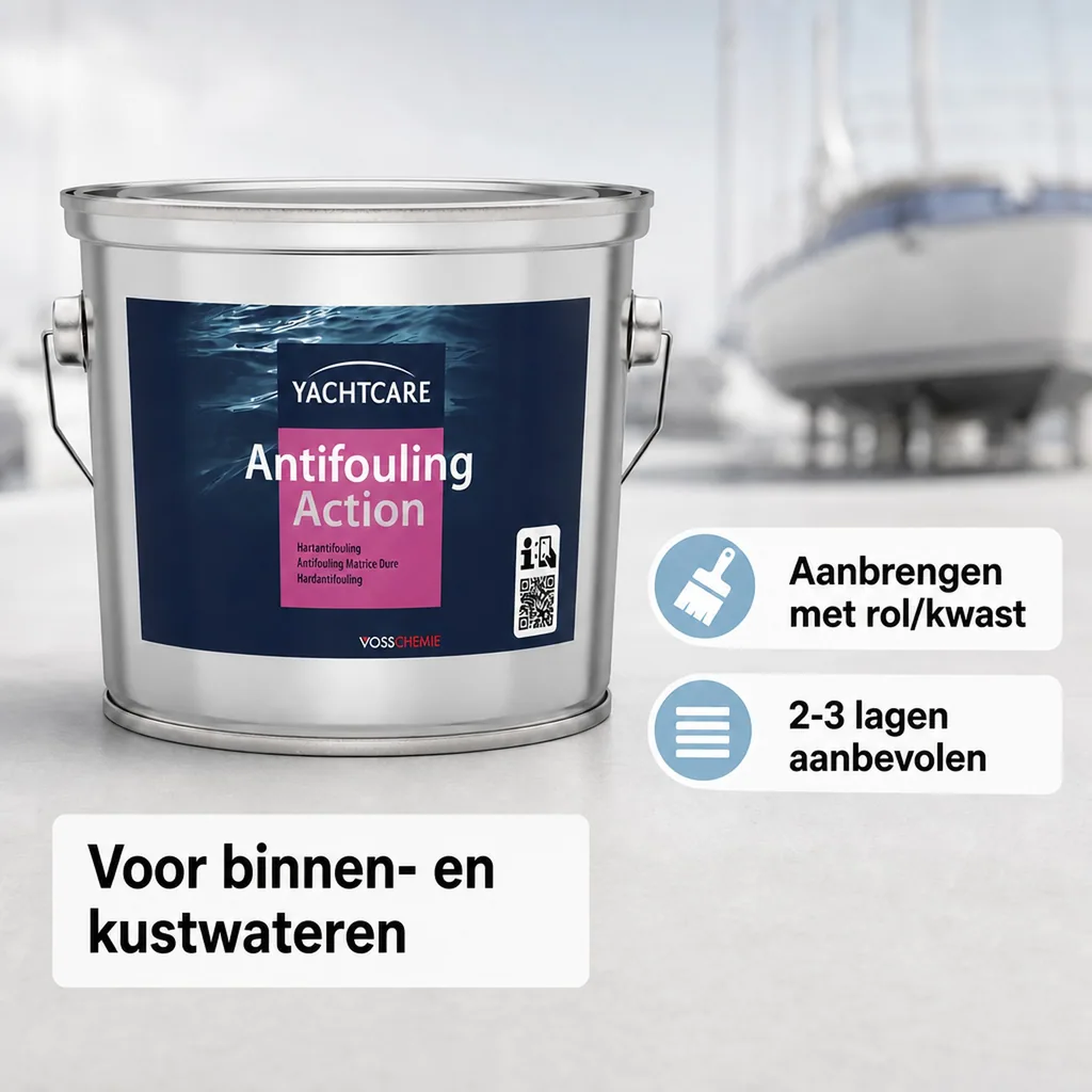 Antifouling 2,5 Liter, harde antifouling, grijs-wit
