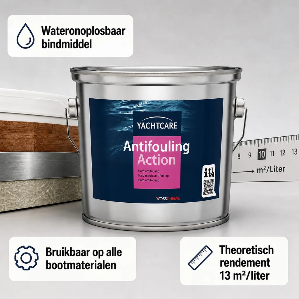 Antifouling 2,5 Liter, harde antifouling, grijs-wit