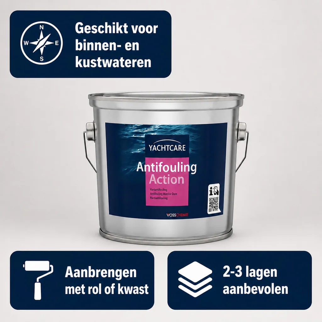 Antifouling 2,5 Liter, blauw, harde antifouling, boot antifouling