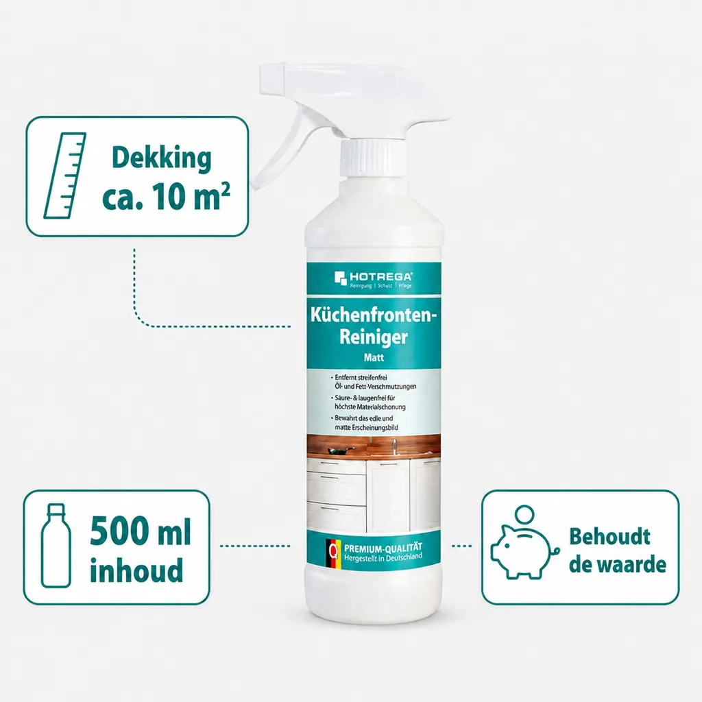 Keukenfronten reiniger mat 500 ml, reiniger matte keukens