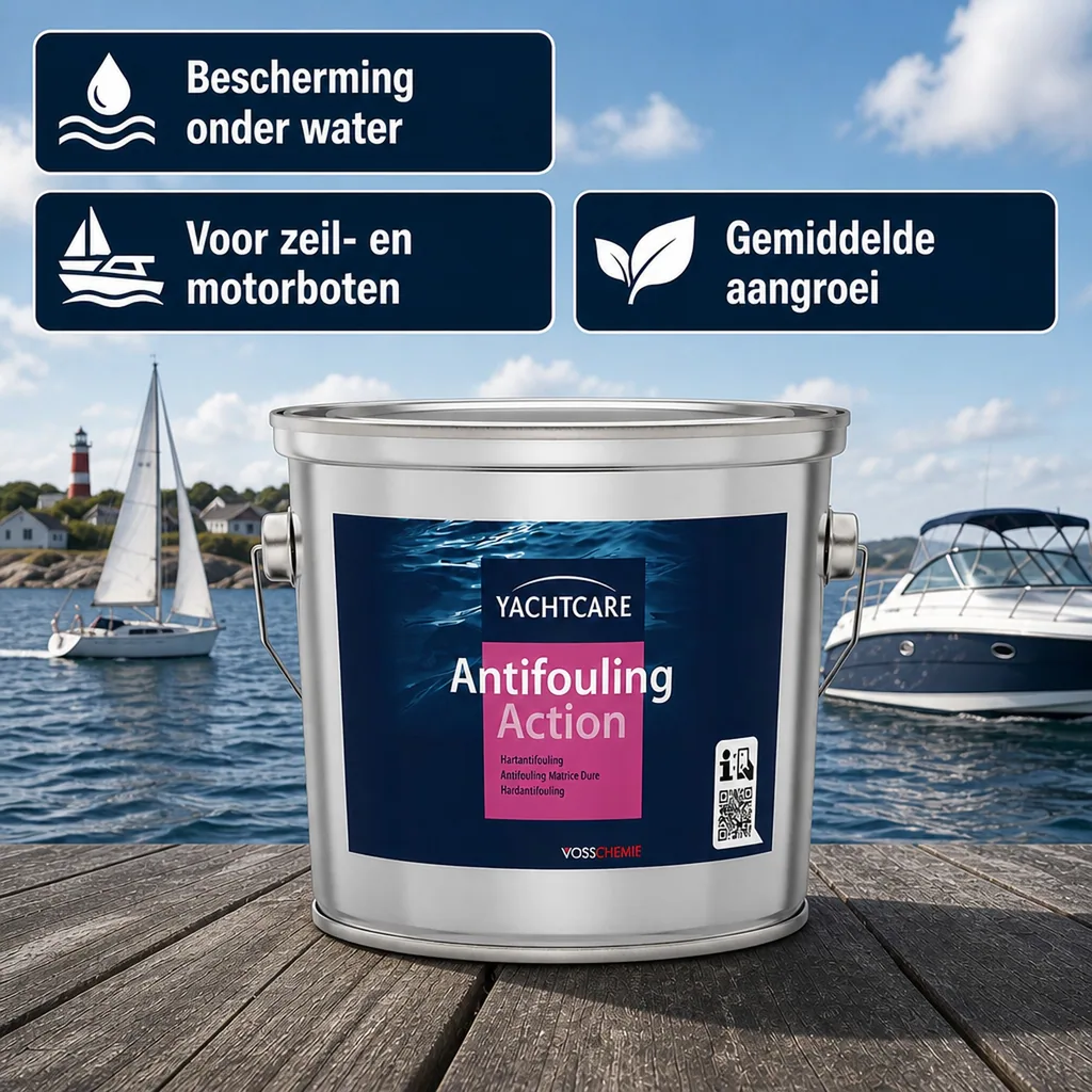 Antifouling, antifouling boot, harde antifouling, 2,5 liter, rot