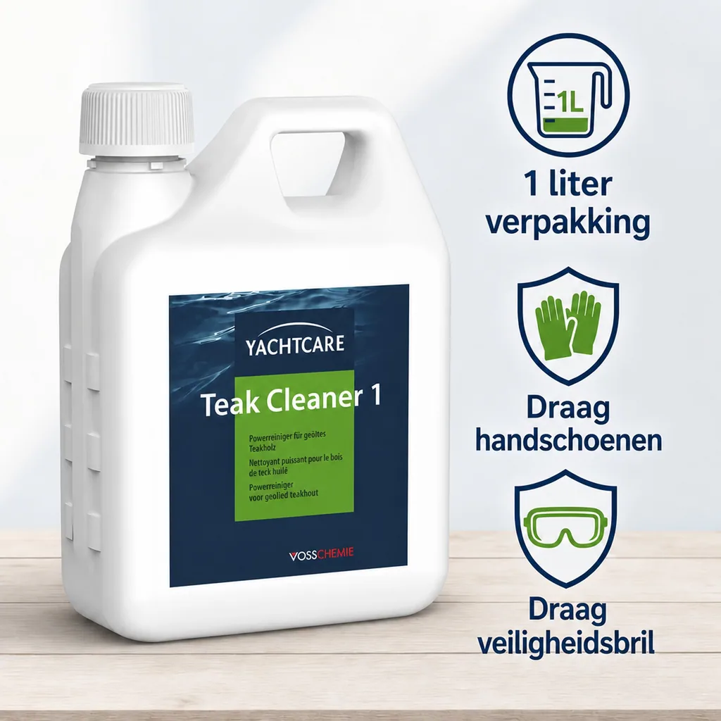 Teak Reiniger 1000 ml, Teak schoonmaken, Boot teak reinigen