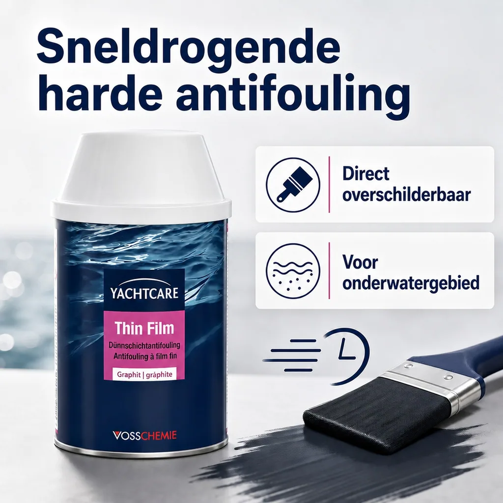 Antifouling verf, dunne film antifouling 750 ml grafiet