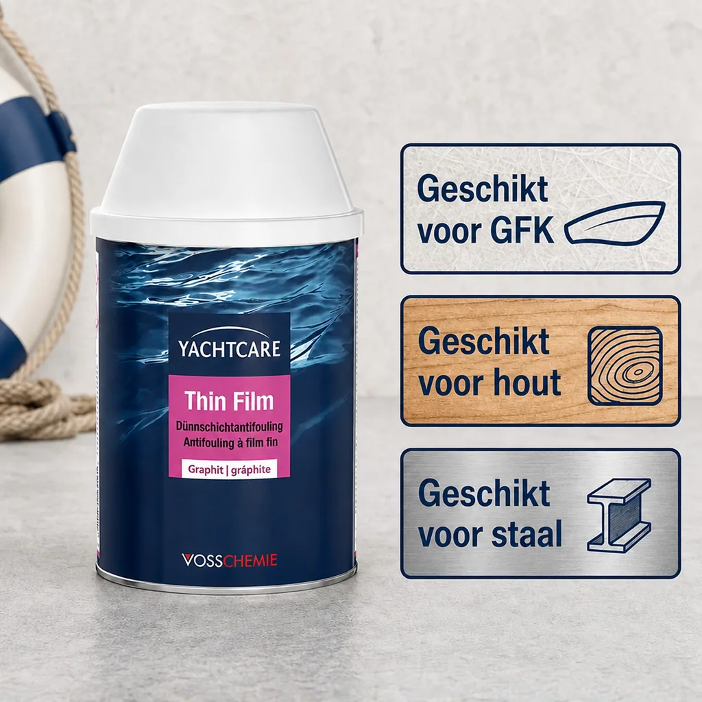 Antifouling verf, dunne film antifouling 750 ml grafiet