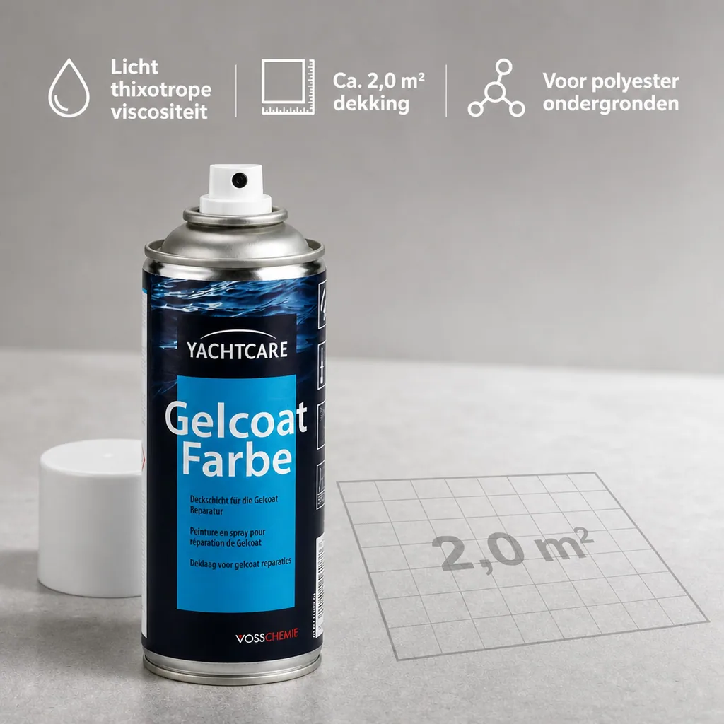 Gelcoat RAL 9010, RAL 9010 spuitbus, witte gelcoat, 400 ml Aerosolspraydose, reinweiß