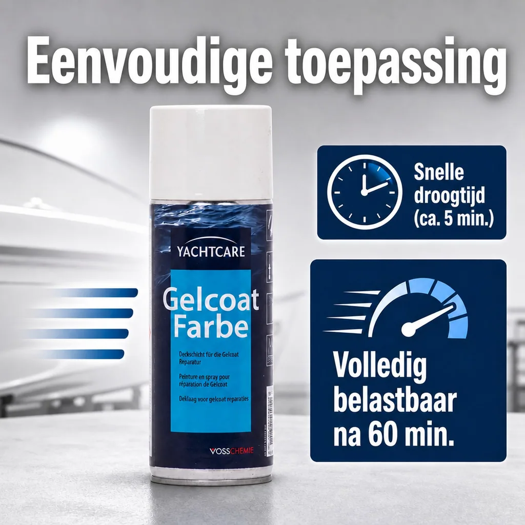 Gelcoat RAL 9001, spuitbus, creme wit, 400 ml aerosolspraydose