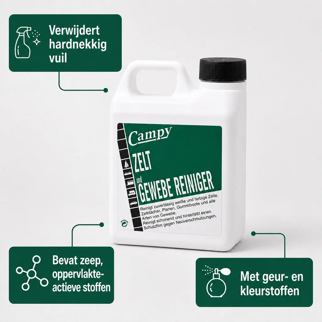 Tent reiniger 1 Liter, Doek reiniger, Textiel reiniger, Gewebereiniger