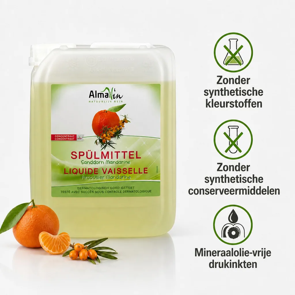 Afwasmiddel 5 liter, Natuurlijk afwasmiddel, Afwaszeep