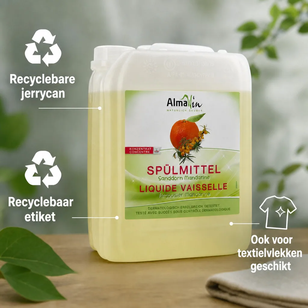 Afwasmiddel 5 liter, Natuurlijk afwasmiddel, Afwaszeep