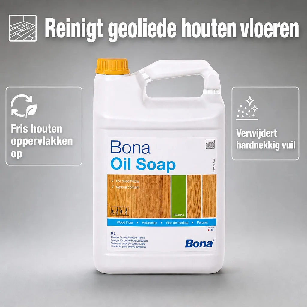 Olie zeep 5 Liter, Hout zeep, Onderhoudsreiniger hout