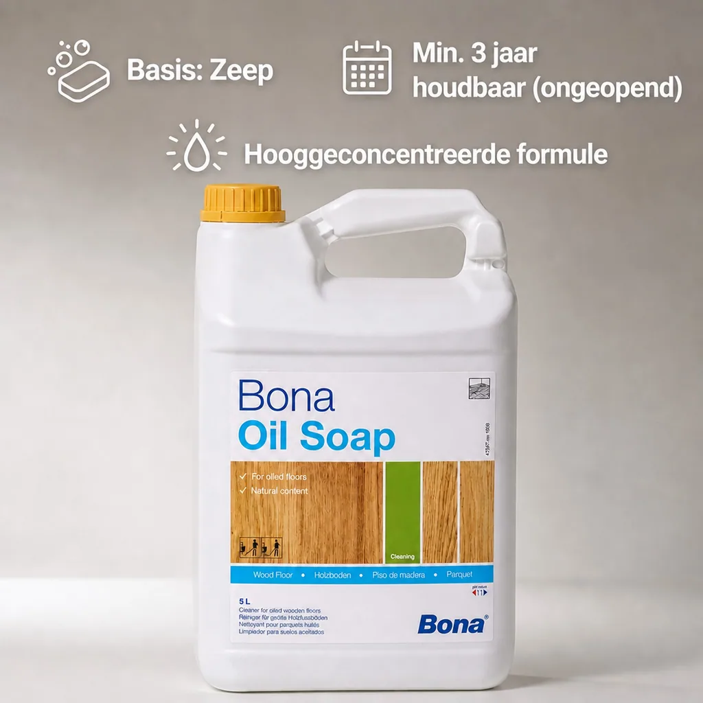 Olie zeep 5 Liter, Hout zeep, Onderhoudsreiniger hout
