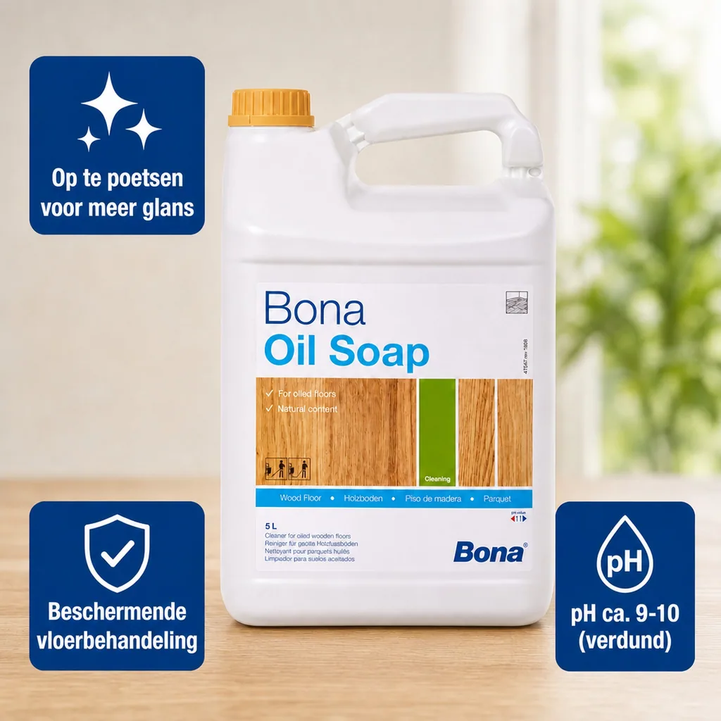 Olie zeep 5 Liter, Hout zeep, Onderhoudsreiniger hout