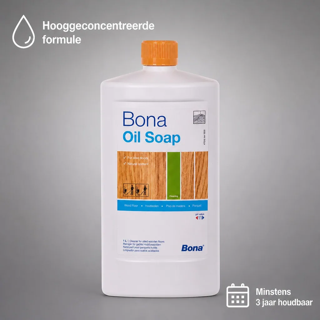 Bona Olie Zeep 1 Liter, Onderhoudszeep, Houten vloer zeep