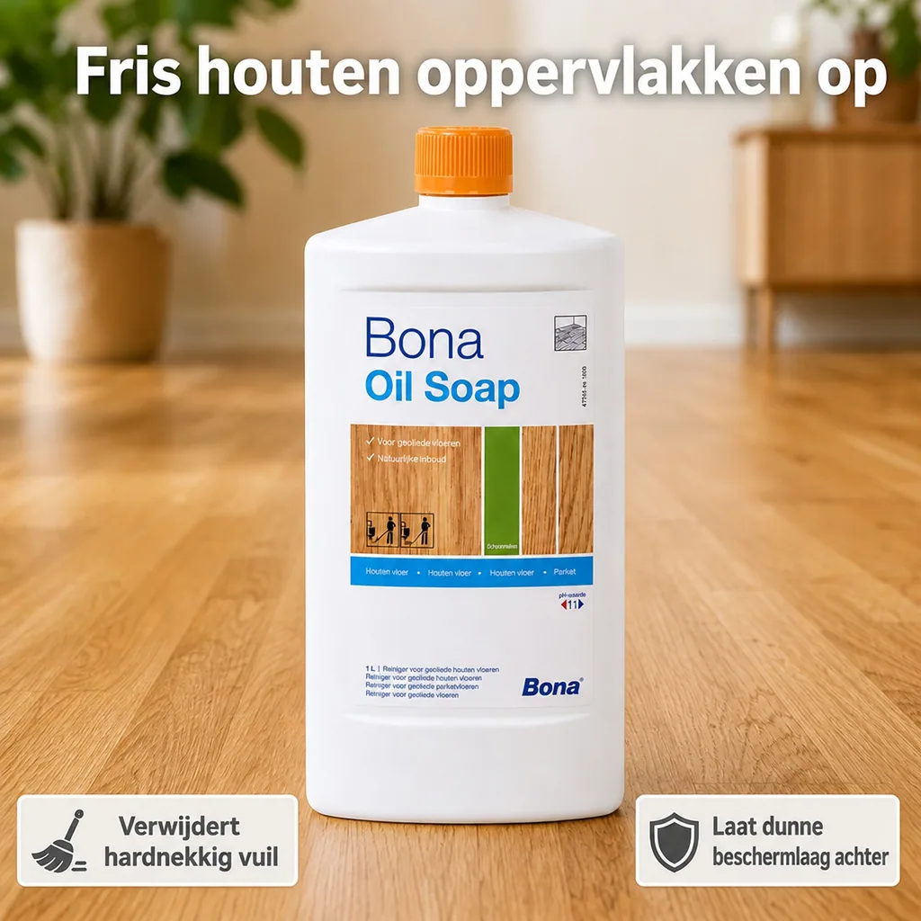 Bona Olie Zeep 1 Liter, Onderhoudszeep, Houten vloer zeep