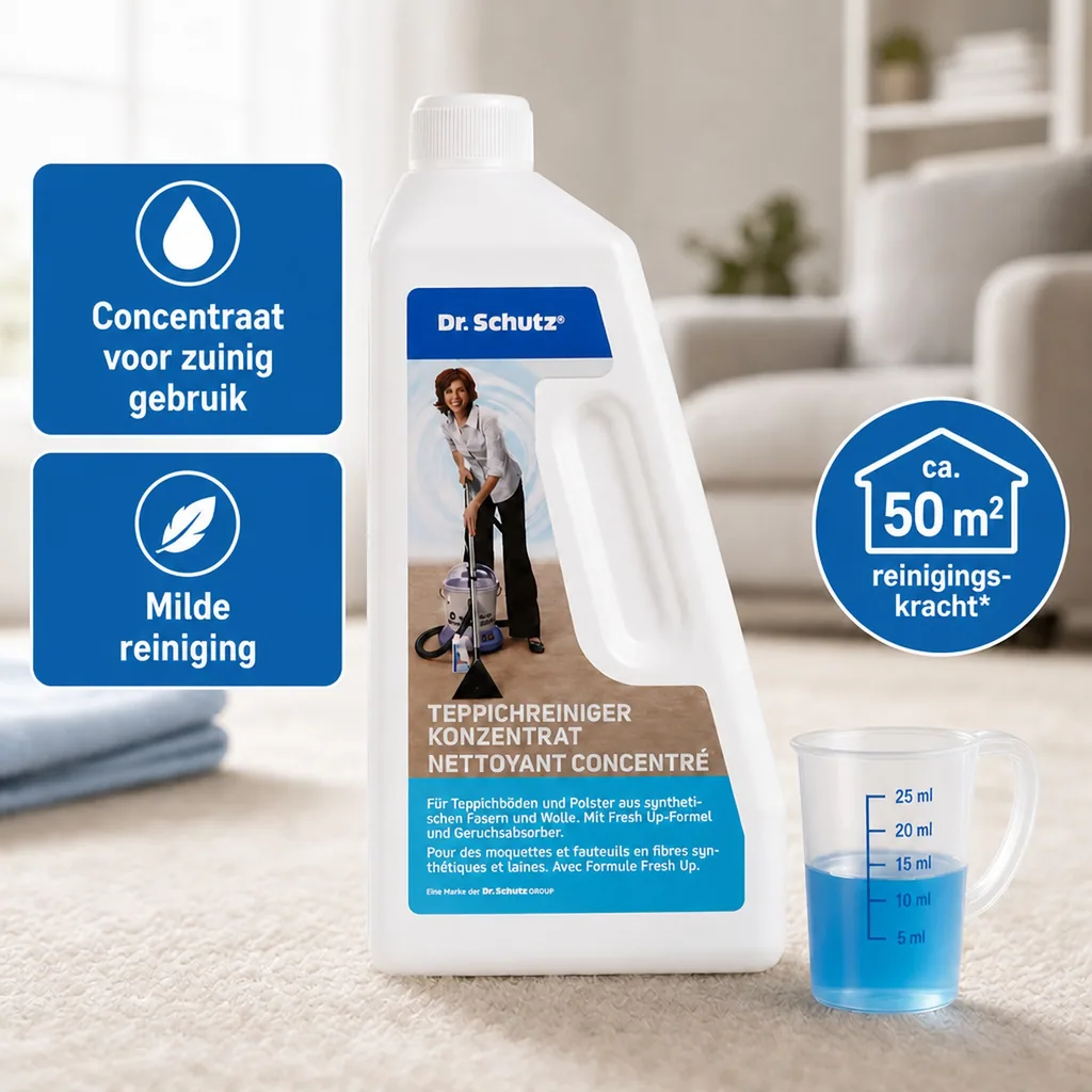 Tapijtreiniger concentraat 750ml, reiniger tapijt, voor ca. 50 m²