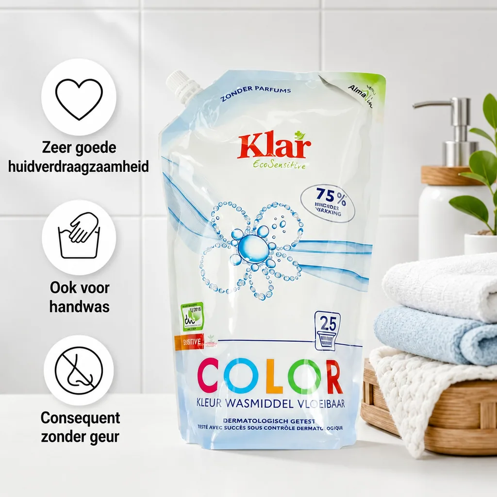 Wasmiddel kleur, vloeibaar, 1,5 liter eco pack
