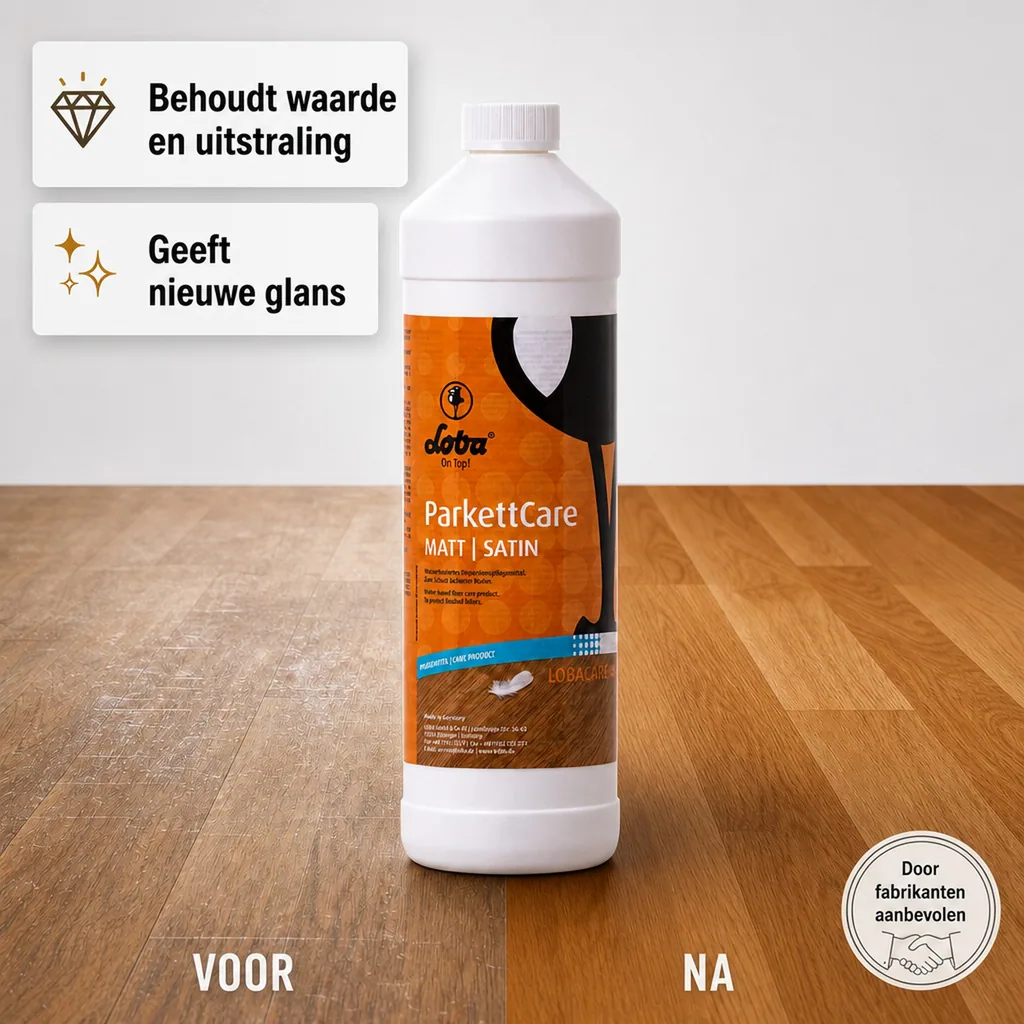 Parket onderhoud, Matte parket onderhoud, Parket care, 1 Liter