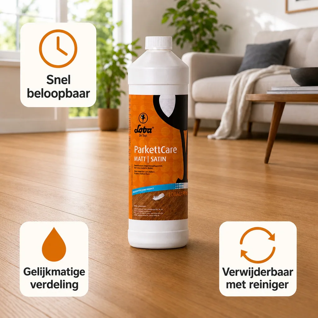 Parket onderhoud, Matte parket onderhoud, Parket care, 1 Liter