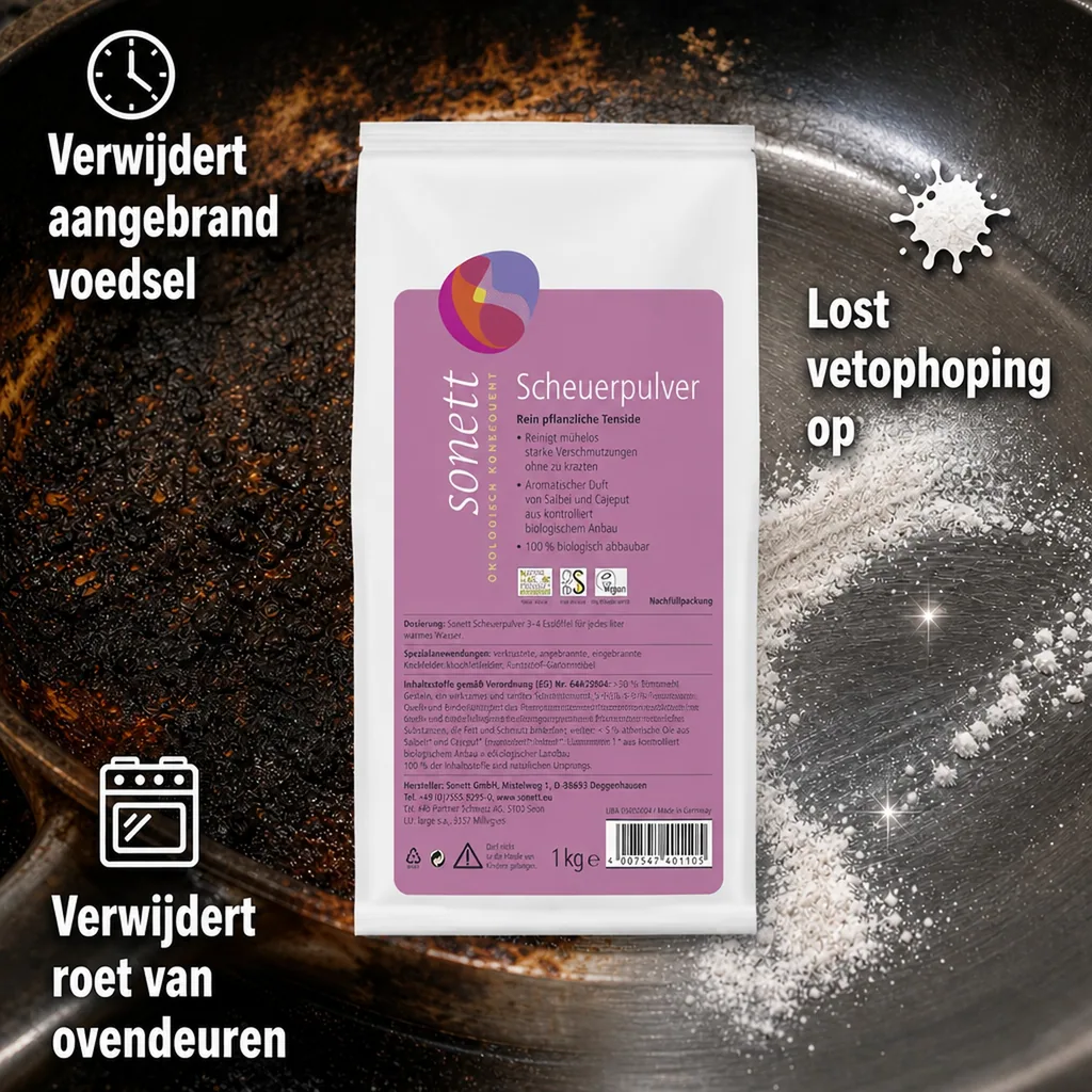 Schuurmiddel 1 kg navulverpakking, schoonmaakpoeder, schuurpoeder