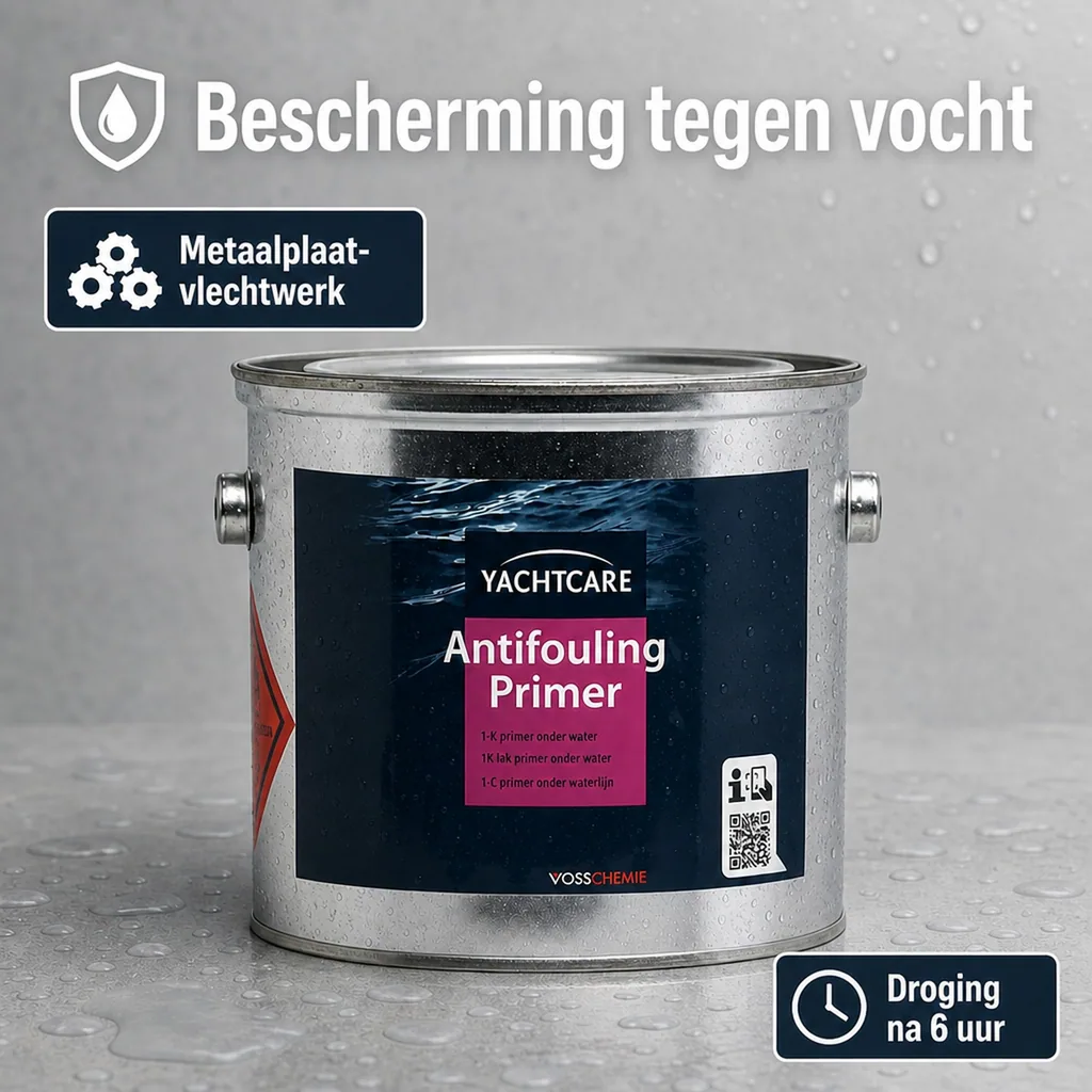 Antifouling Primer 2,5 Liter, boot primer, matt grijs