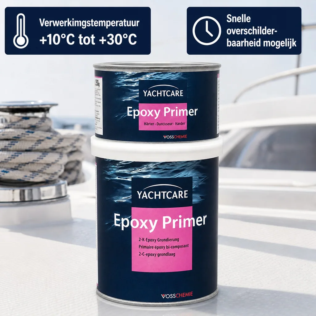 Epoxy Primer, 2K Primer, 750 ml, primer voor antifouling, wit
