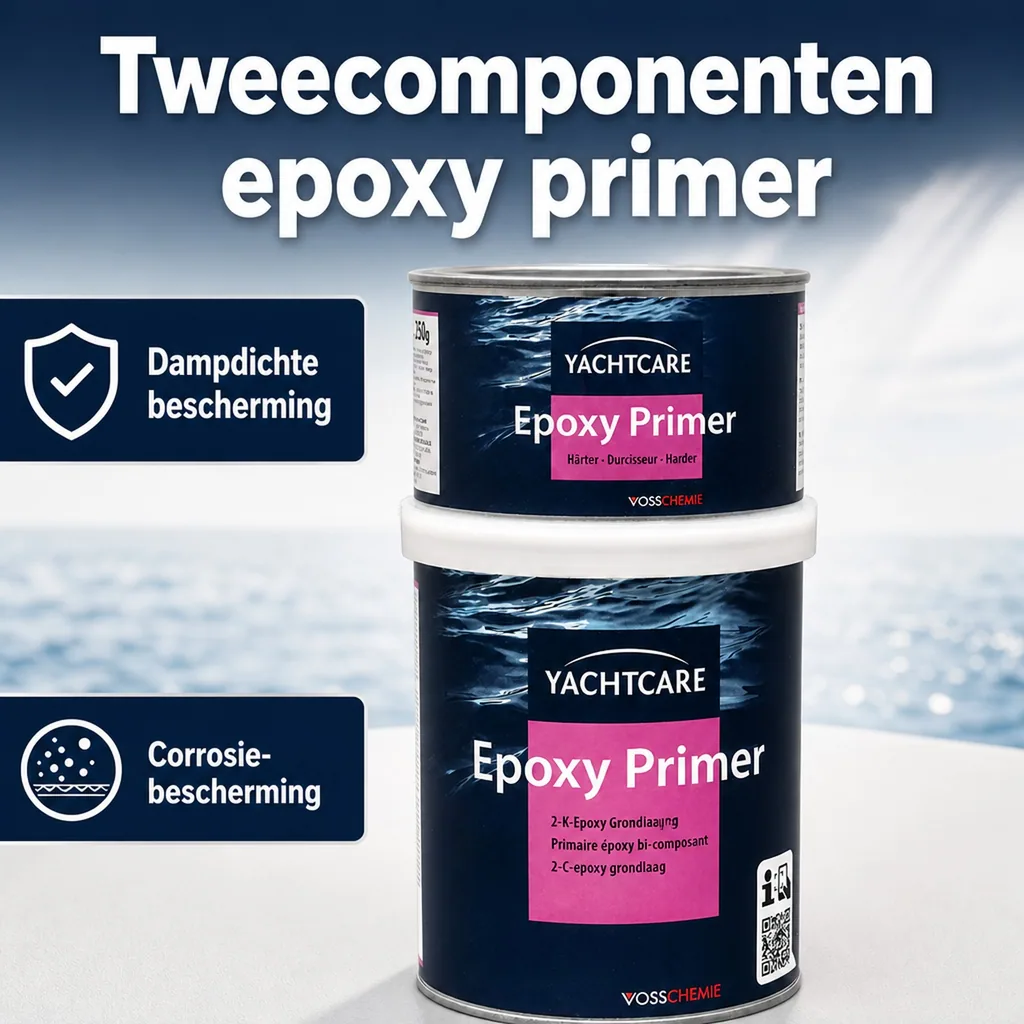 Epoxy Primer, 2K Primer, 750 ml, primer voor antifouling, wit