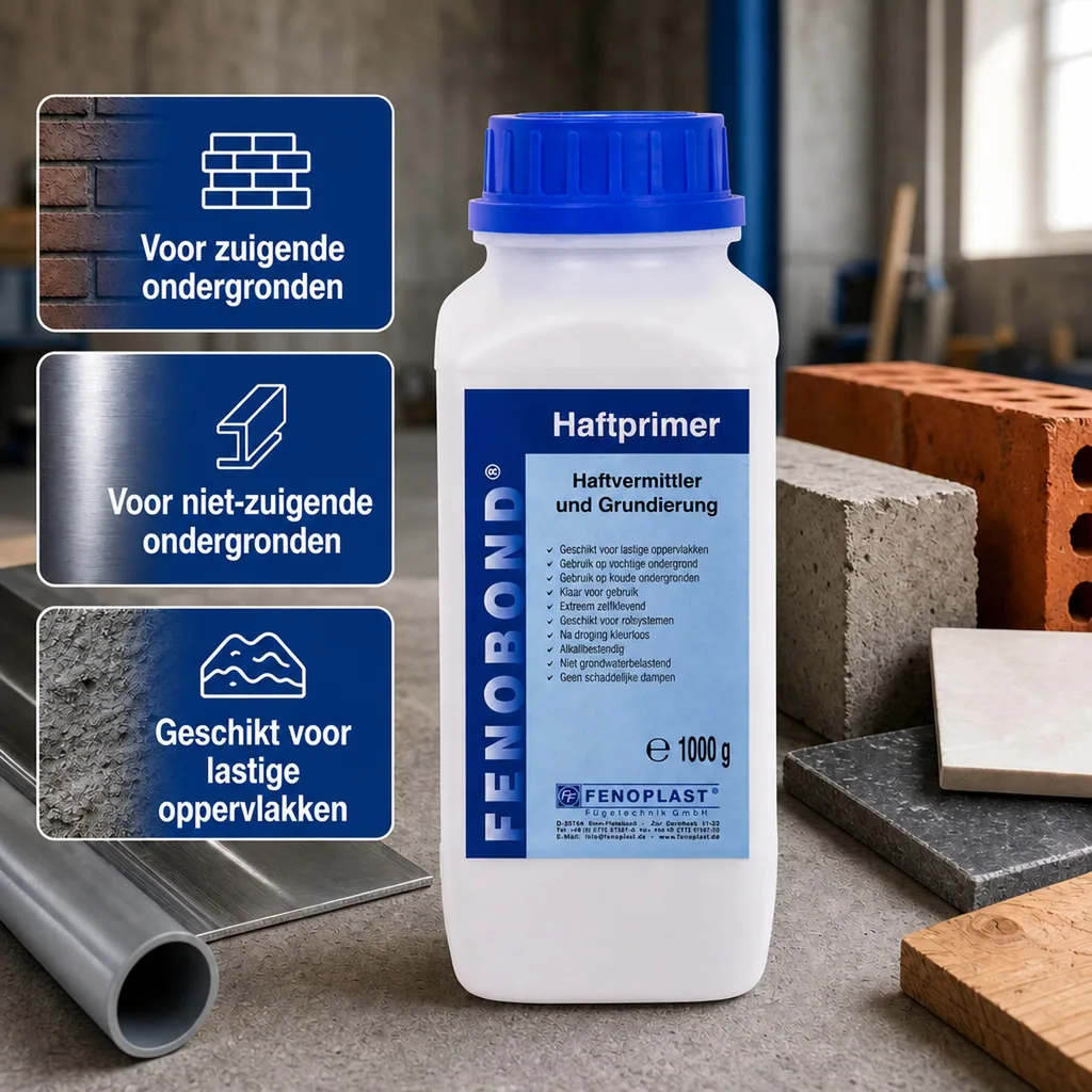 Primer, hechtprimer, kunststof primer, 1000 g PE-Flasche