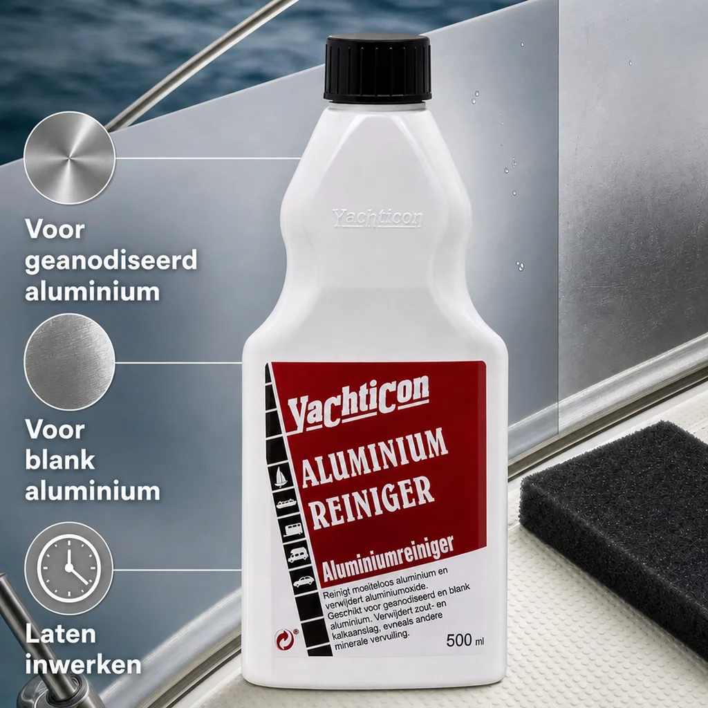 Aluminium Reiniger 500ml, aluminium schoonmaken, aluminium poetsen
