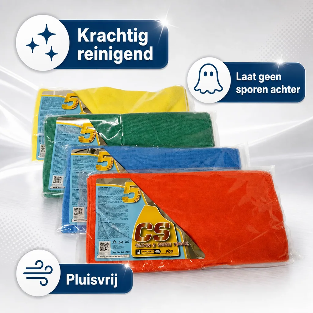 Poetsdoeken, polijstdoeken, rode poetsdoek, reinigingsdoeken, 5 stuks