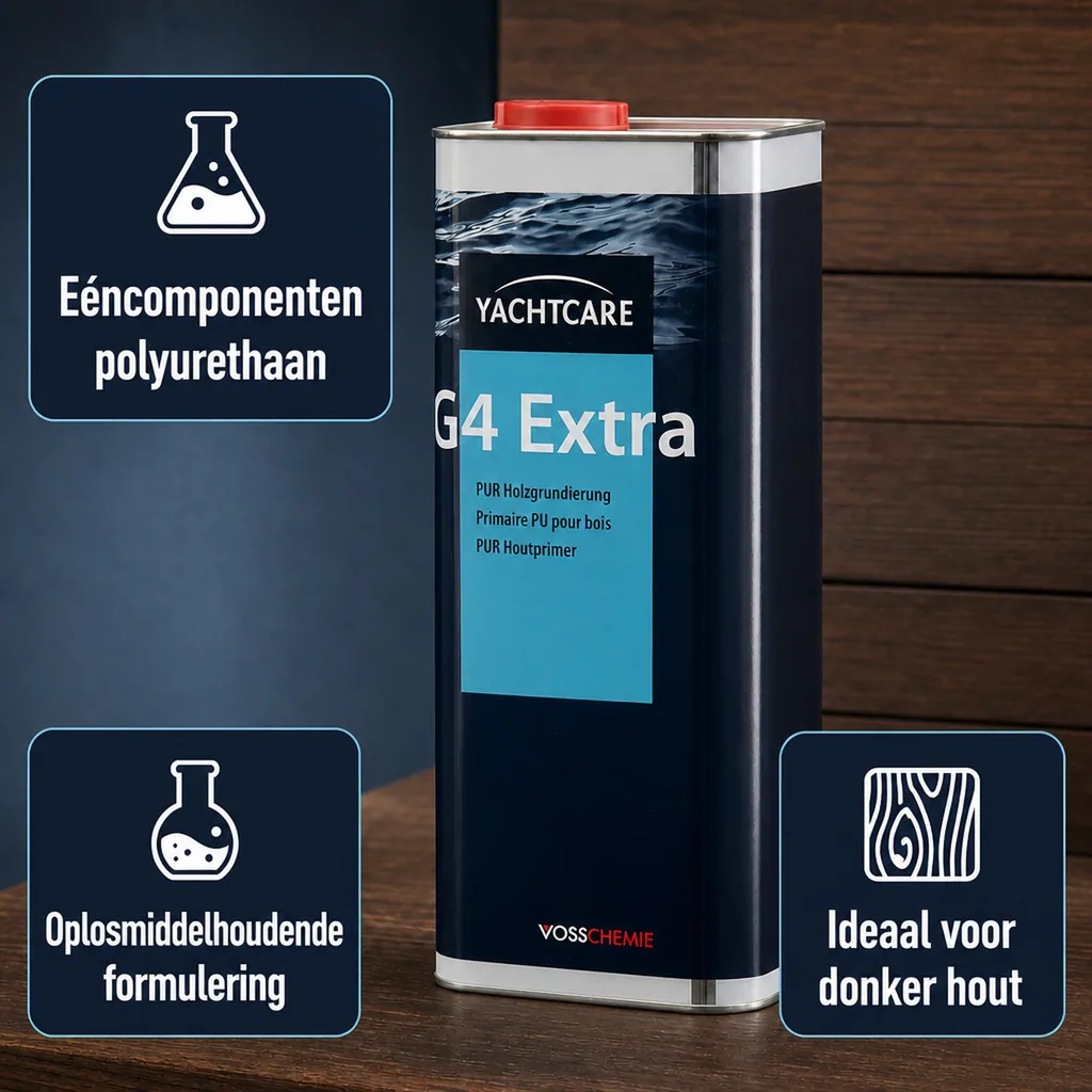 Polyurethaan houtprimer, 5 liter, 1K polyurethaan, hout grondverf