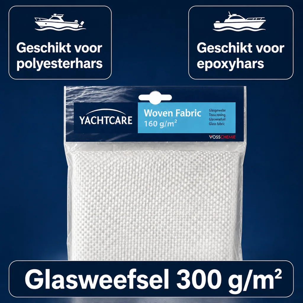 Glasweefsel 300 g, Glasvezel doek, 1,0 m²