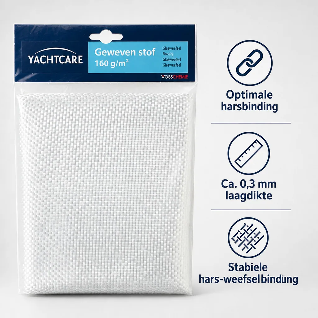 Glasweefsel 300 g, Glasvezel doek, 1,0 m²