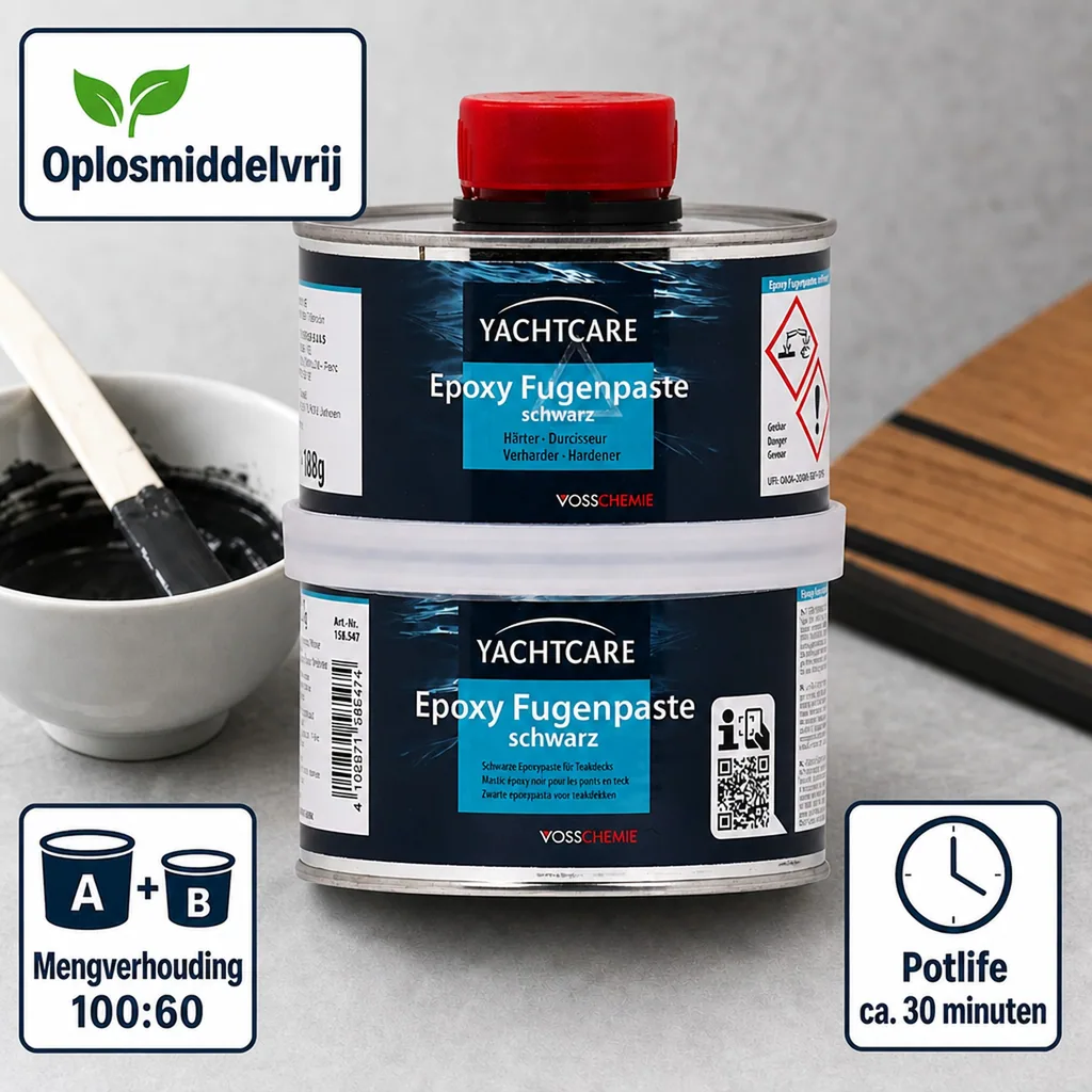 Epoxy voegmiddel, voegpasta zwart, 500, zwarte voegpasta