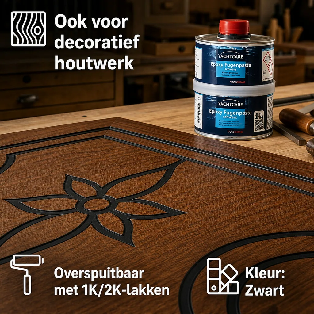 Epoxy voegmiddel, voegpasta zwart, 500, zwarte voegpasta
