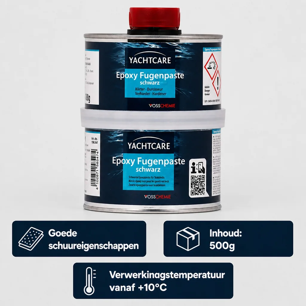 Epoxy voegmiddel, voegpasta zwart, 500, zwarte voegpasta