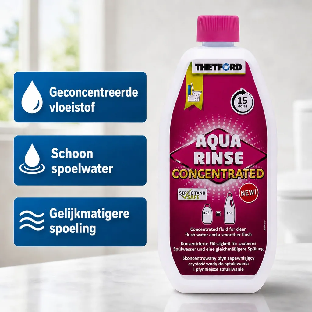 Toiletvloeistof, toilet spoelvloeistof, 0,75 liter concentraat