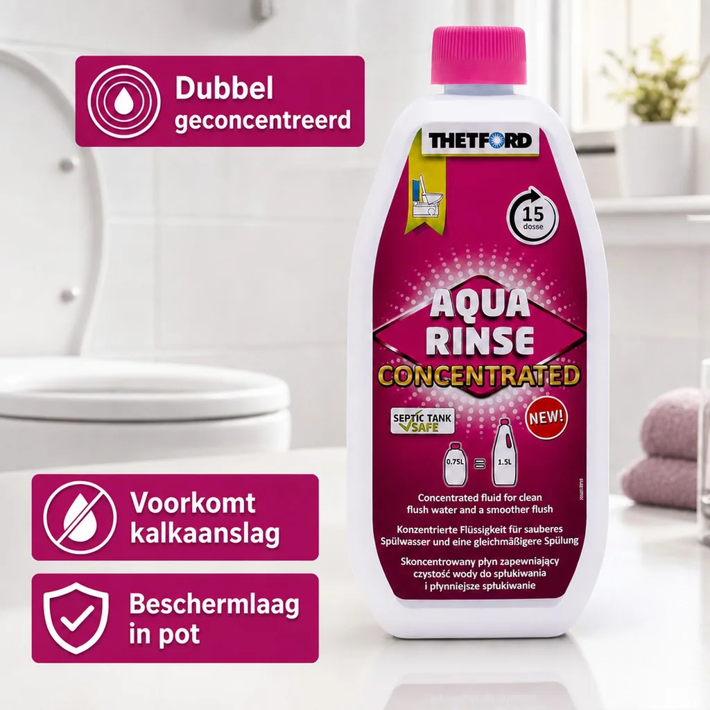 Toiletvloeistof, toilet spoelvloeistof, 0,75 liter concentraat