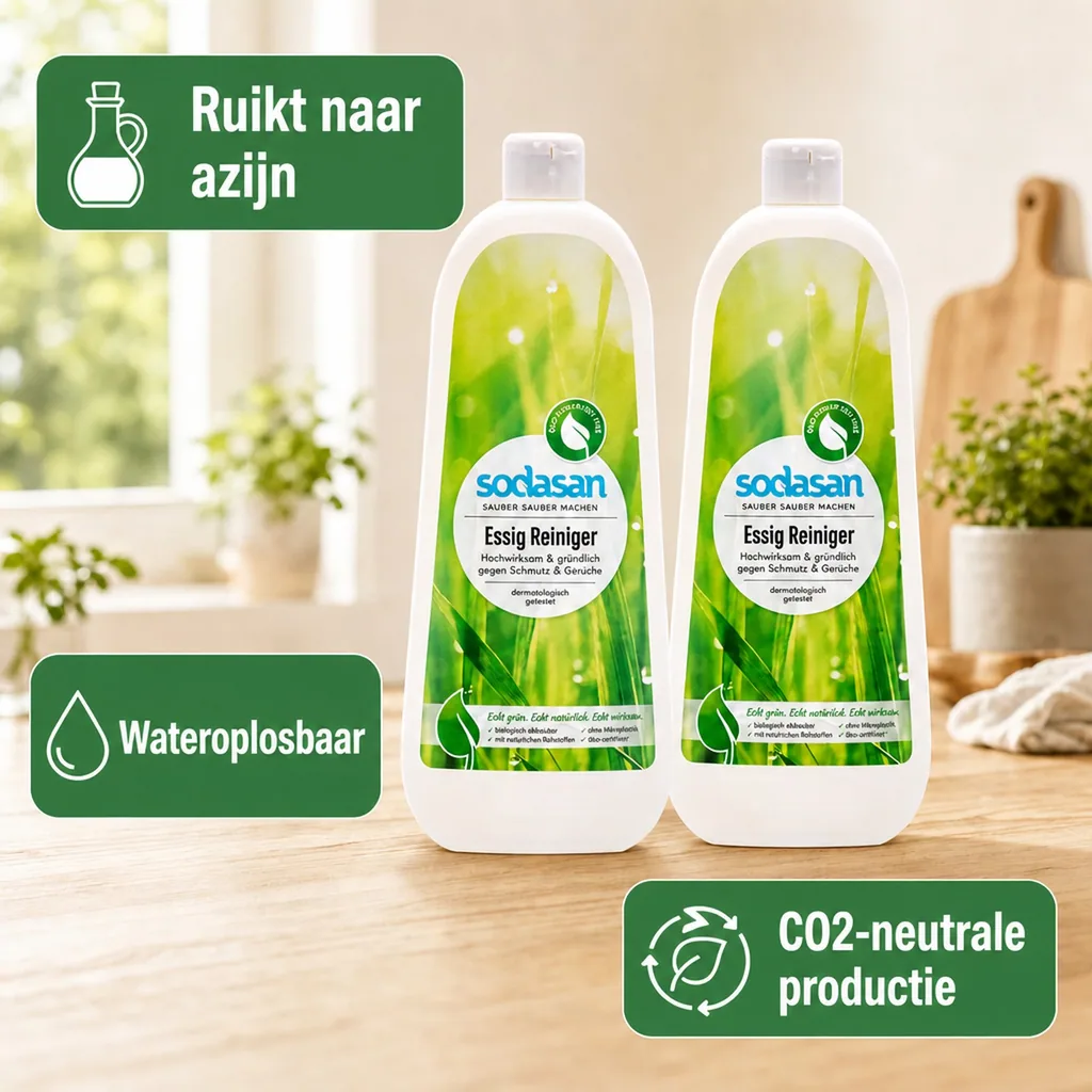Azijnreiniger 2 x 1 Liter, natuurlijke reiniger, ecologische reiniger