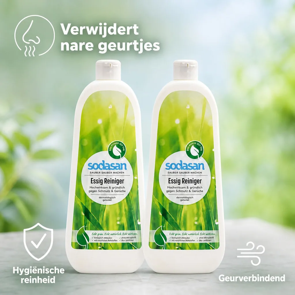 Azijnreiniger 2 x 1 Liter, natuurlijke reiniger, ecologische reiniger